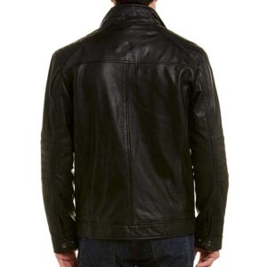 Black Hooded Leather Jacket for Men’s – Genuine Leather Jacket