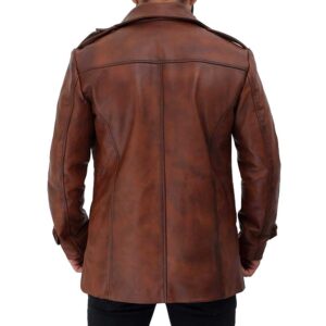Giltner Brown Real Lambskin Leather Moto Biker Jacket Coat Men/Gloria Leather