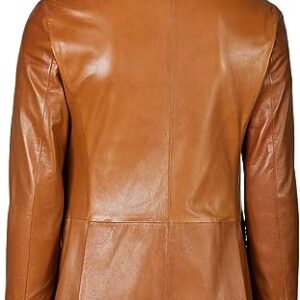 Men’s Leather Jacket Genuine Two Button Lambskin Leather Blazer / Gloria Leather