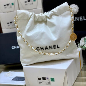 Chanel 22 Large Handbag 37cm White