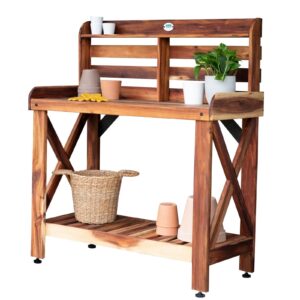 Potting Table/Bench/Serving Bar – Acacia Wood
