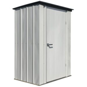 Arrow 4×3 Spacemaker Patio Shed Kit – Gray