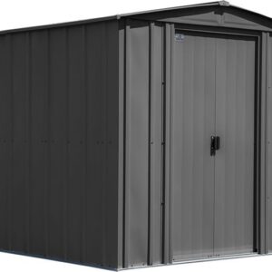 Arrow 6×7 Classic Steel Shed Kit – Charcoal