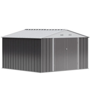 10 Ft. W X 10 Ft. D Outdoor Metal Storage Shed