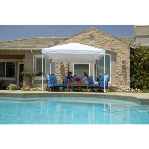 10 Ft. X 10 Ft. White Commercial Instant Canopy-Pop up Tent with Wall Panel
