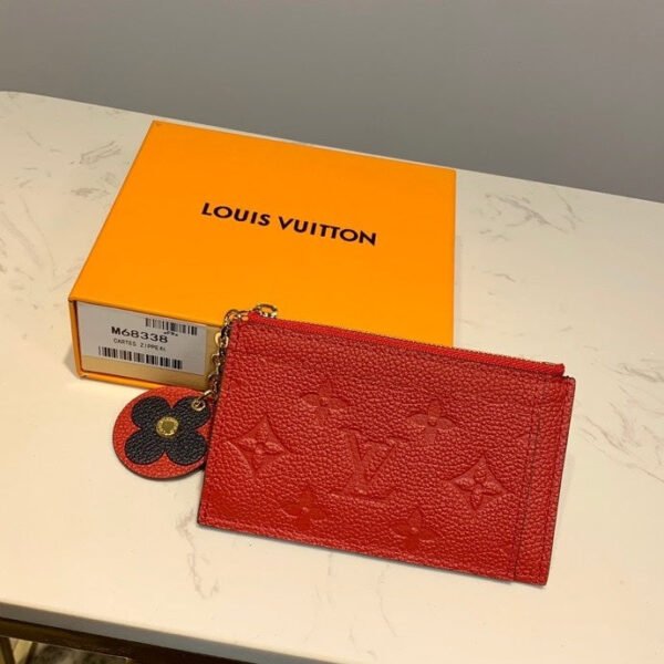 Louis Vuitton Zipped Card Holder 13cm Red