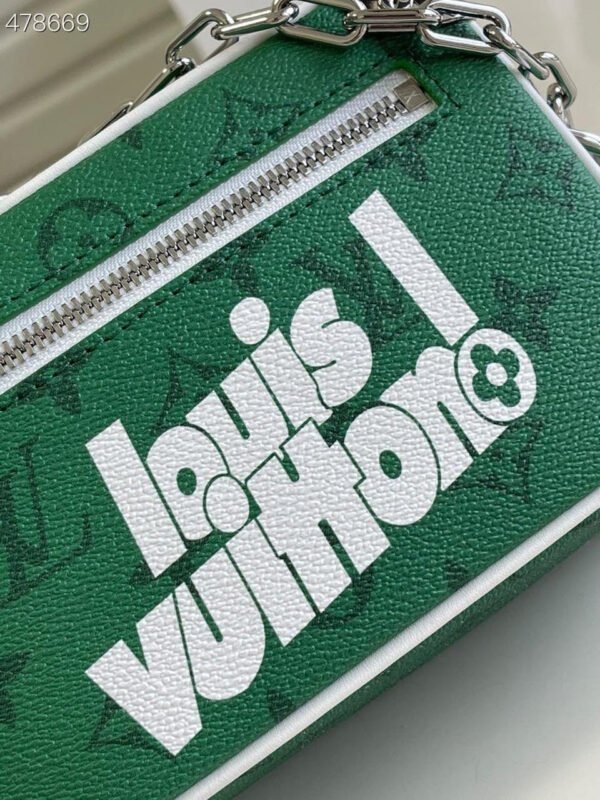 Louis Vuitton Mini Soft Trunk 18cm Zoom with Friends Monogram Canvas Spring/Summer Collection M80159, Green - Image 5