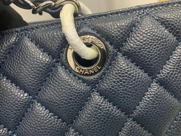 Chanel Tote Bag Spring Collection Silver Hardware 33cm Blue - Image 2