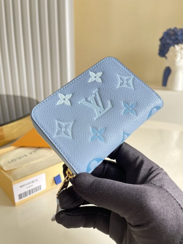 Louis Vuitton Monogram Wallet 11cm Blue - Image 5
