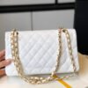 Chanel Classic Medium Flapbag Gold Hardware 26cm White - Image 2