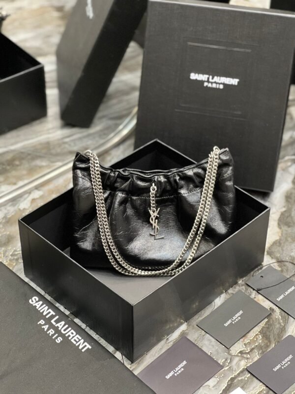 Saint Laurent Paris Mini Bag With Silver Hardware 24cm