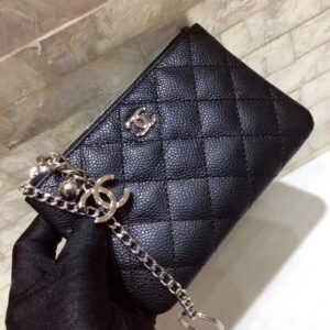 CO-CO Chanel Clutch With Silver Hardware 14cm