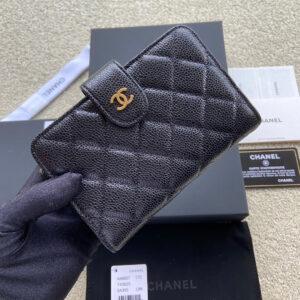 CO-CO Chanel Medium Wallet With Gold Hardware 15cm