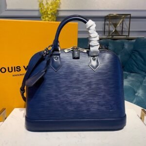 Louis Vuitton Alma PM Bag 32cm Epi Canvas Fall/Winter Collection M40302, Navy Blue