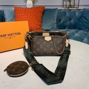 Louis Vuitton Multi Pochette Accessoires Bags Monogram Canvas Fall/Winter Collection M44813, Kaki