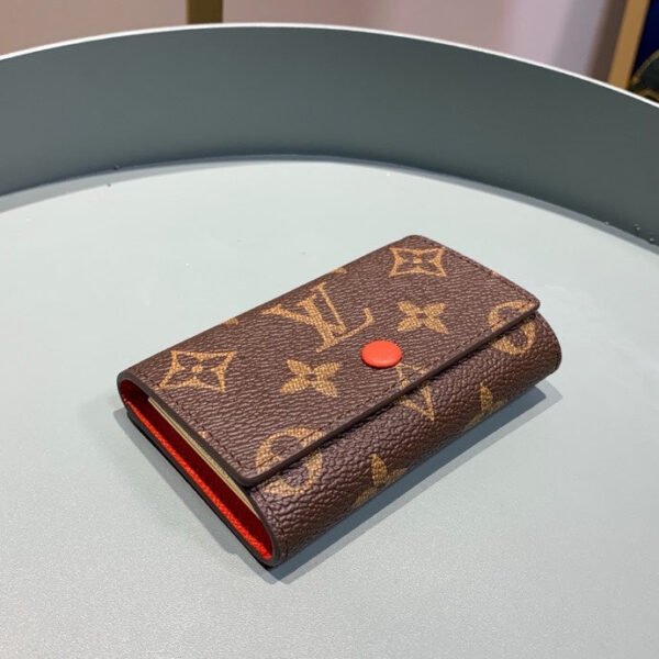 Louis Vuitton 6 Key Holder Monogram 10cm Orange - Image 5
