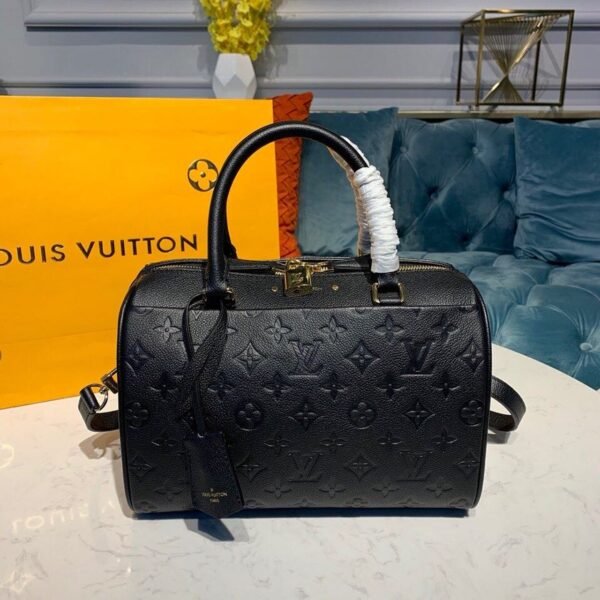 Louis Vuitton Speedy Bandouliere Bag 25cm Monogram Empreinte Leather Spring/Summer Collection M42401, Black - Image 2