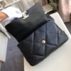 Chanel 19 Flap Bag 30cm Goatskin Leather Fall/Winter Act 1 Collection, Black - Image 8