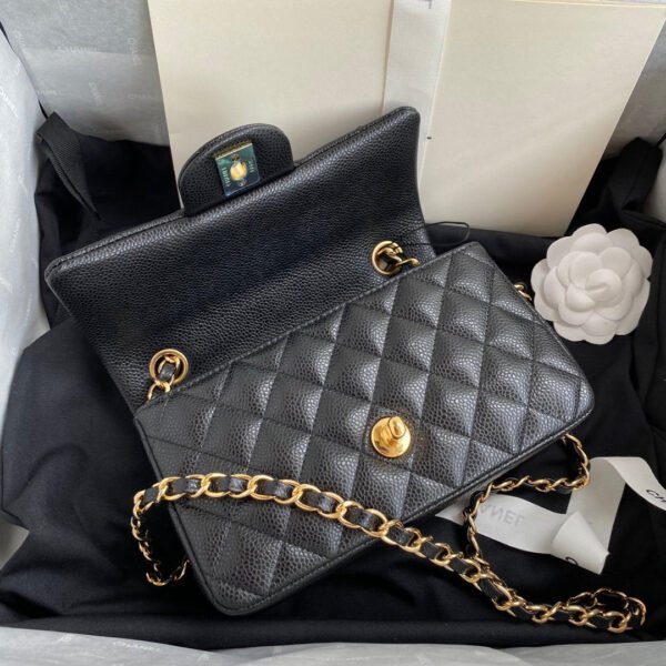 Chanel Mini Classic Flapbag 20cm Black - Image 6