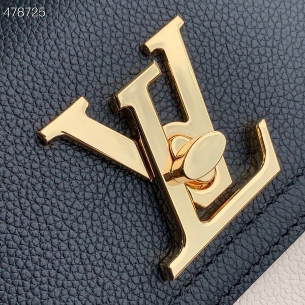 Louis Vuitton Lock Me Tender Bag 20cm Grained Calfskin Leather Spring/Summer Collection M58555, Black - Image 3