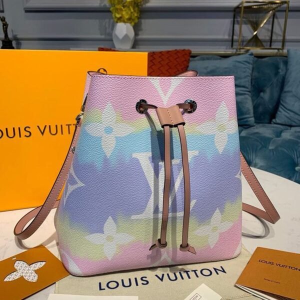 Louis Vuitton Tie Dye Escale N?oNo? Bucket Bag 25cm Monogram Canvas Spring/Summer Collection M45124, Pastel Pink - Image 2