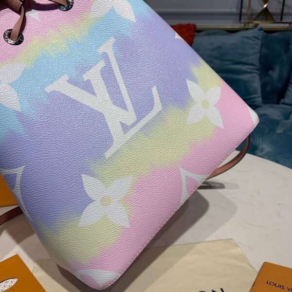 Louis Vuitton Tie Dye Escale N?oNo? Bucket Bag 25cm Monogram Canvas Spring/Summer Collection M45124, Pastel Pink - Image 5