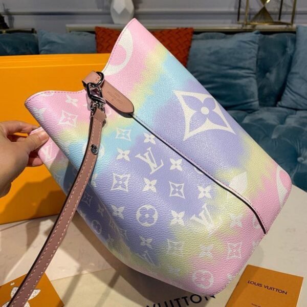 Louis Vuitton Tie Dye Escale N?oNo? Bucket Bag 25cm Monogram Canvas Spring/Summer Collection M45124, Pastel Pink - Image 8