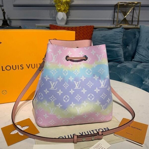 Louis Vuitton Tie Dye Escale N?oNo? Bucket Bag 25cm Monogram Canvas Spring/Summer Collection M45124, Pastel Pink - Image 3