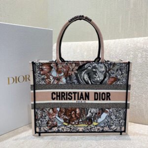 Christina Dior Medium Book Tote Bag 36cm Muticolor