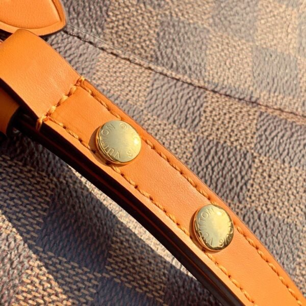 Louis Vuitton NeoNoe Bucket Bag MM Damier Azur Canvas Spring/Summer Collection N50042 Orange - Image 5