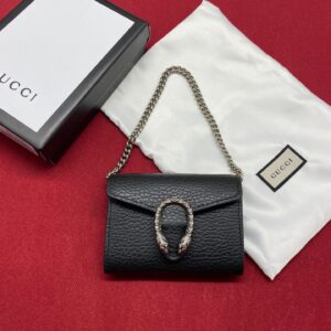 Black Super Mini Dionysus Black Chain Bag 11cm