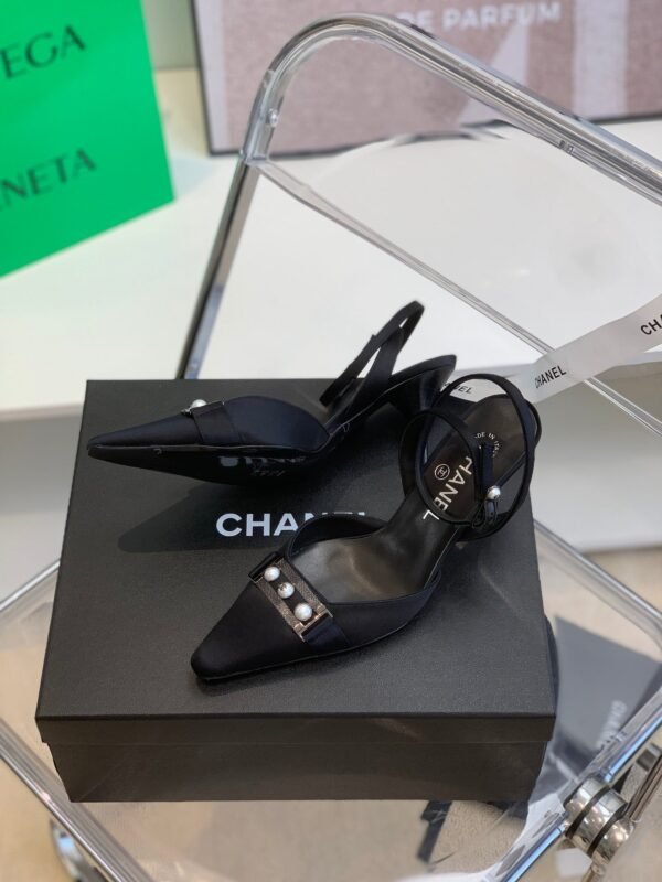 Chanel Sling Back Black - Image 4