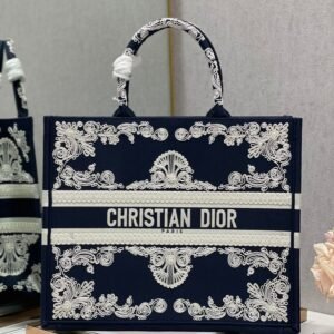 Christina Dior Book Tote Bag 41cm Black