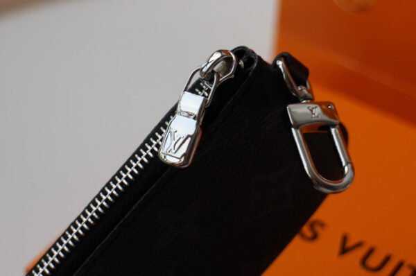 Louis Vuitton Monogram Clutch Bag 12cm Black - Image 2