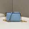 Fendi Baguette Bag 19cm Blue - Image 3