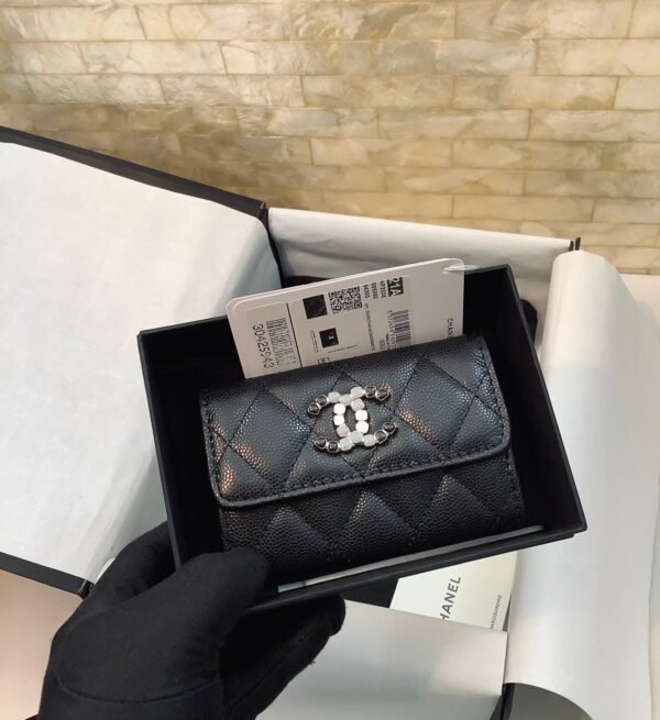 Chanel CoCo Wallet 11cm Black - Image 2