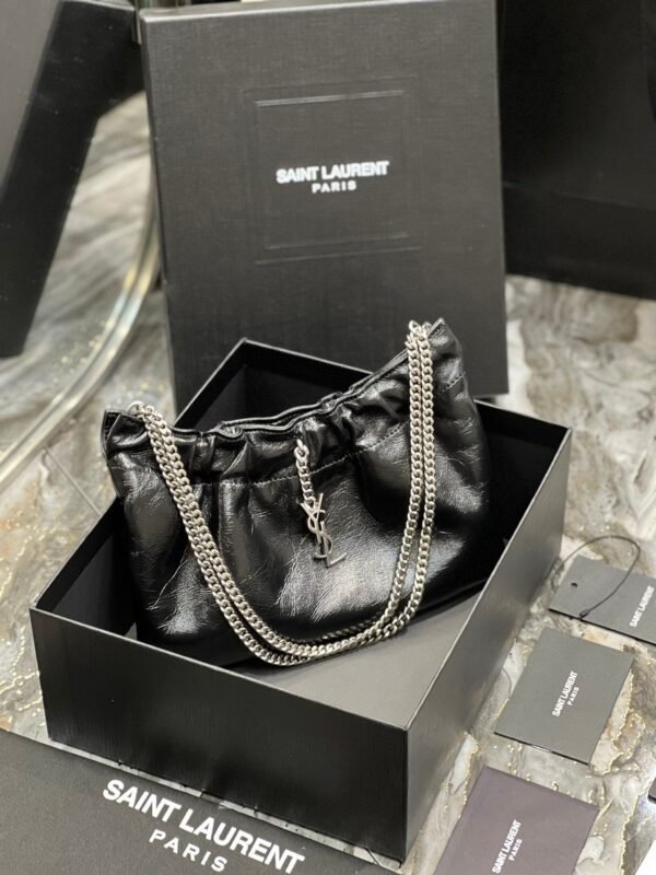 Saint Laurent Paris Mini Bag With Silver Hardware 24cm - Image 2