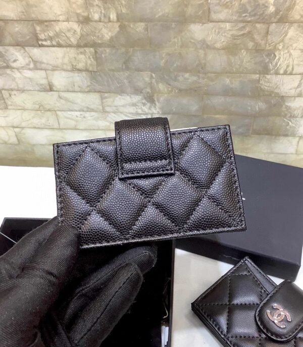 CO-CO Chanel Card Holder With Gold Hardware 10cm - Image 2