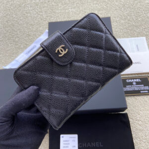 CO-CO Chanel Medium Wallet With Silver Hardware 15cm