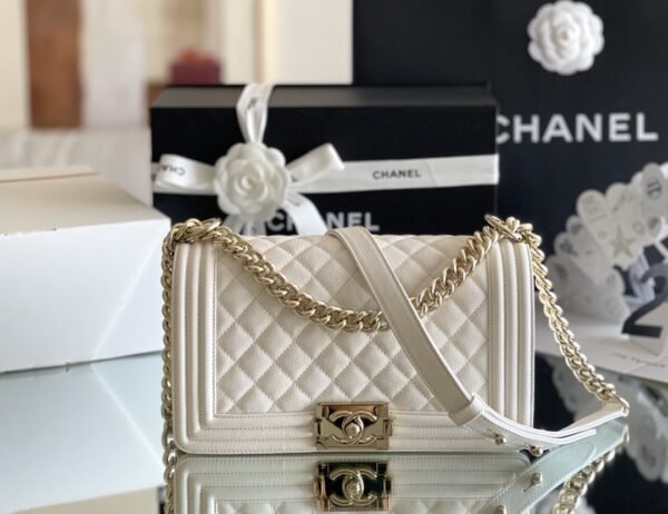 Chanel Medium Classic Flapbag 25cm White