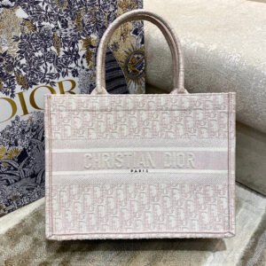 Christina Dior Medium Book Tote Bag 36cm Light Pink