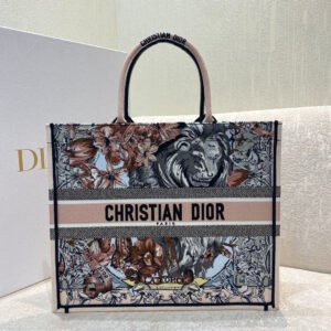 Christina Dior Book Tote Bag 42cm Muticolor