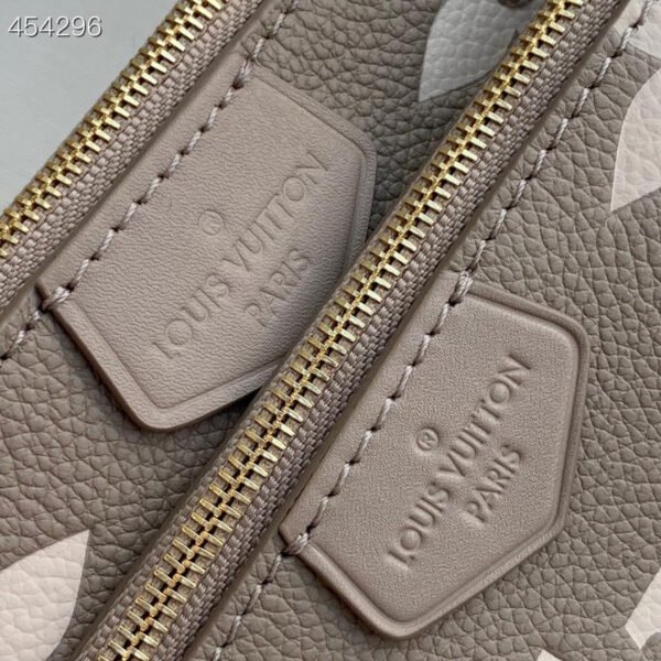 Louis Vuitton Multi Pochette Accessoires Bag 24cm Bi-Color Monogram Empreinte Spring/Summer Collection M45777 Galet - Image 3