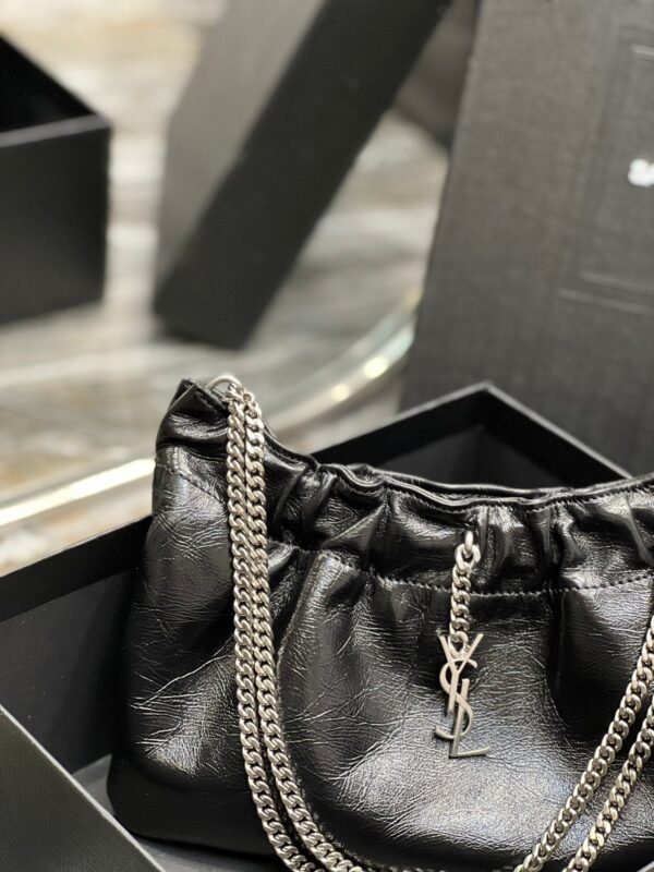 Saint Laurent Paris Mini Bag With Silver Hardware 24cm - Image 3