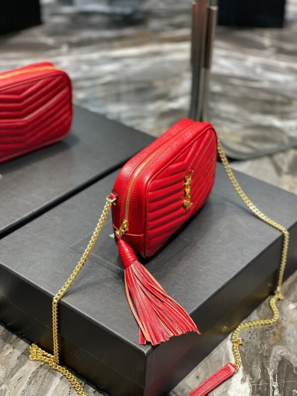 Saint Laurent Lou Mini Bag With Gold Hardware 18cm - Image 3