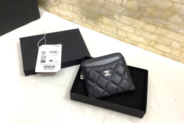 CO-CO Chanel Card Holder With Silver Hardware 19cm - Image 3