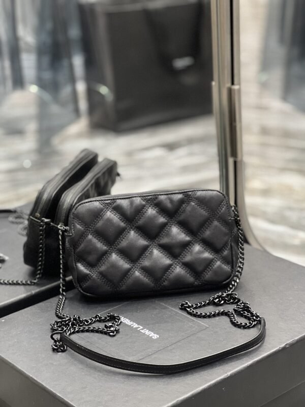 Saint Laurent Becky Double-Zip Pouch 19cm - Image 3
