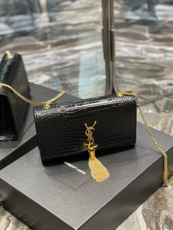 Saint Laurent Kata Medium Chain Bag With Tassel 24cm - Image 3