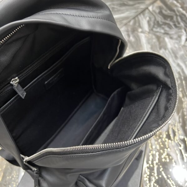 Saint Laurent City Backpack In Unisex 35cm Black - Image 4