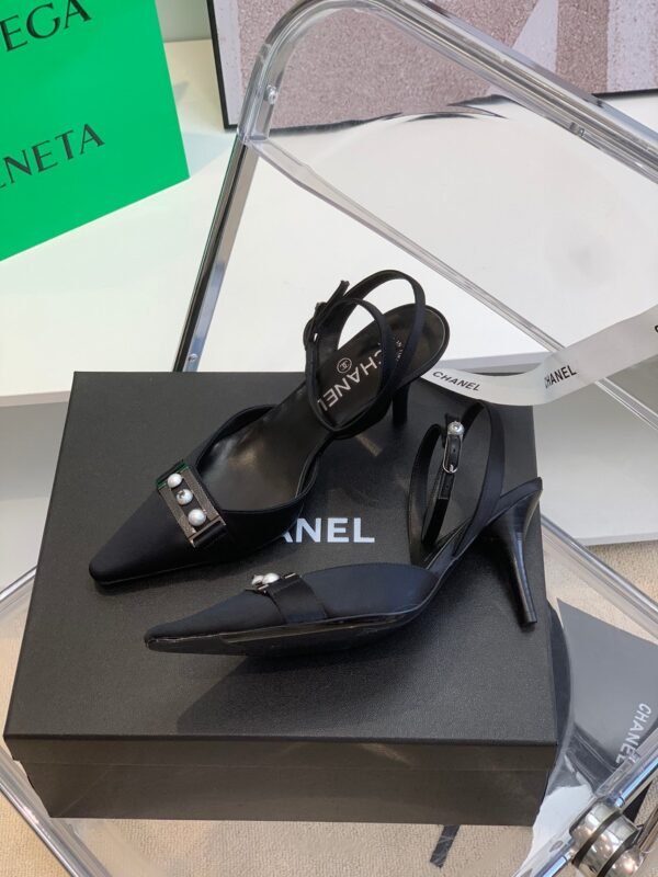 Chanel Sling Back Black - Image 5